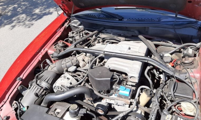 Ford Mustang GT 5.0 HO Cabrio Bordeauxrood 96000 Mijl