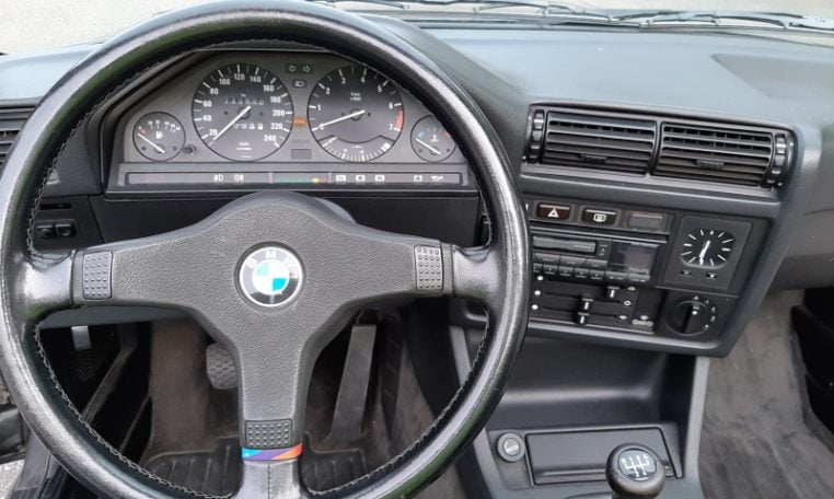 BMW 325i Cabrio E30 Diamantzwart Grijs Stof 172000 Km