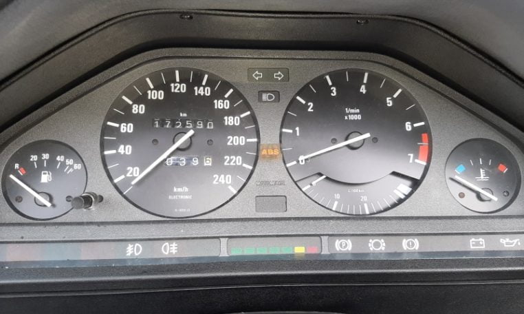 BMW 325i Cabrio E30 Diamantzwart Grijs Stof 172000 Km