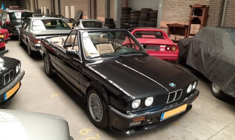 BMW 325i Cabrio E30 Aut. Diamantzwart Metallic Beige Leder 198000 Km