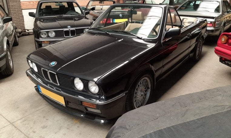 BMW 325i Cabrio E30 Aut. Diamantzwart Metallic Beige Leder 198000 Km