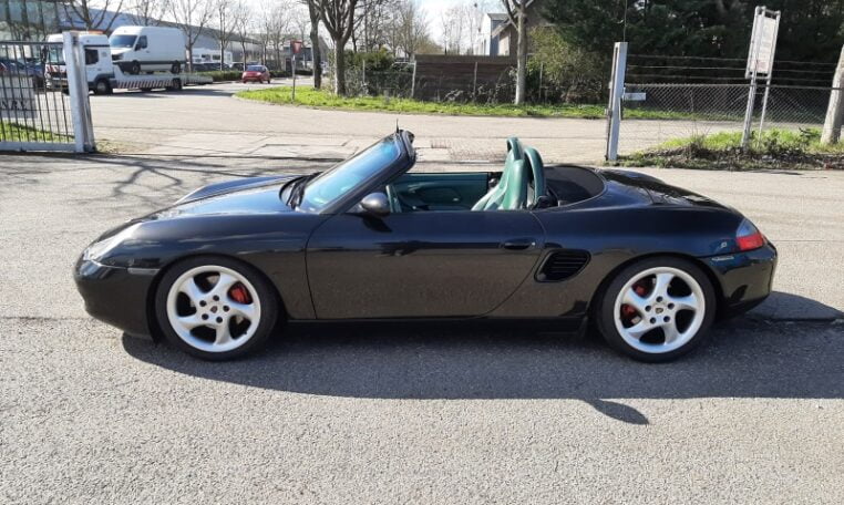 Porsche Boxster S Zwart Metallic Turquoise Volleder 102000 Km