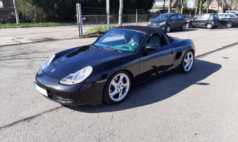 Porsche Boxster S Zwart Metallic Turquoise Volleder 102000 Km