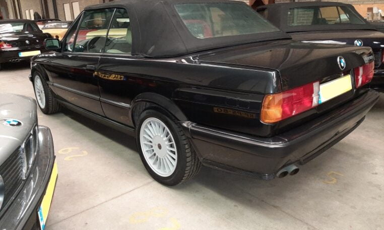 BMW 325i Cabrio E30 Diamantzwart Beige Leder 151000 Km