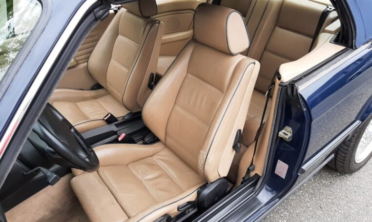 BMW 318i Cabrio E30 Donkerblauw Met Beige Leder 219000 Km