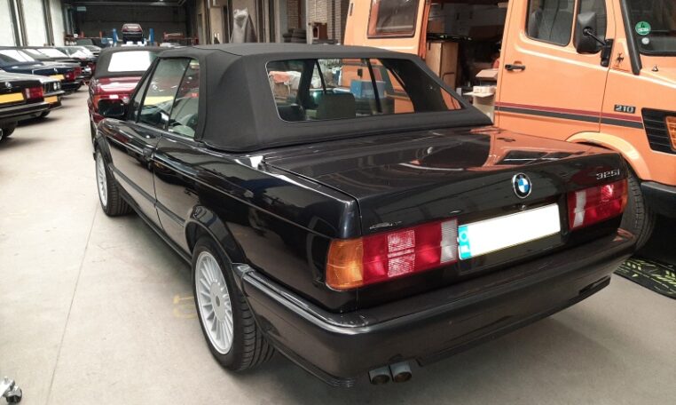 BMW 325i Cabrio E30 Diamantzwart Beige Leder 151000 Km 02 (