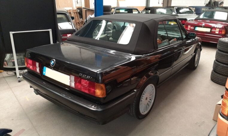 BMW 325i Cabrio E30 Diamantzwart Beige Leder 151000 Km 03 (